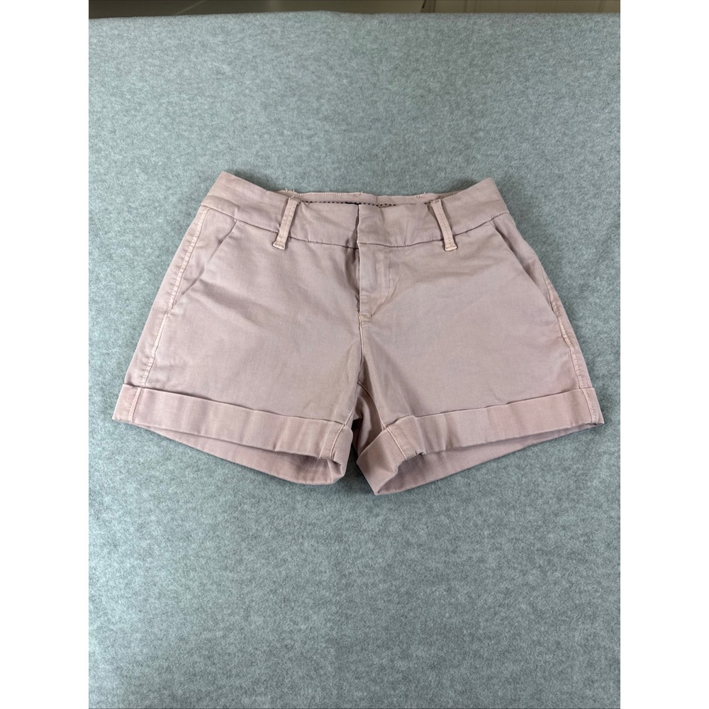 Dear John Women's 26 Comfort Shorts Blush Pink Cuffed Chino Twill DSM70C167BLS